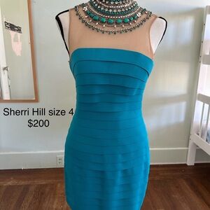Sherri Hill Strapless Dress